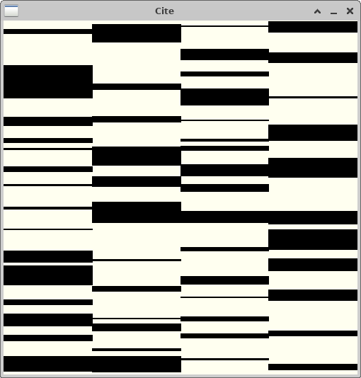 Cité four by four with random num rectangles per block