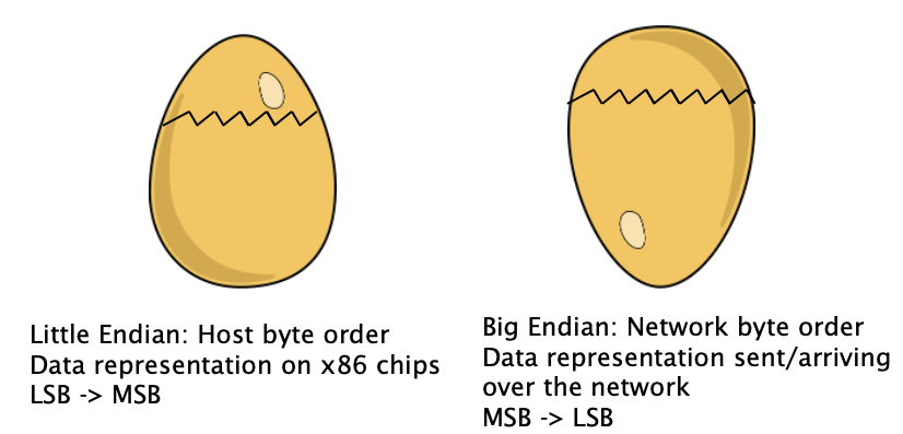 Little and Big Endian-ness