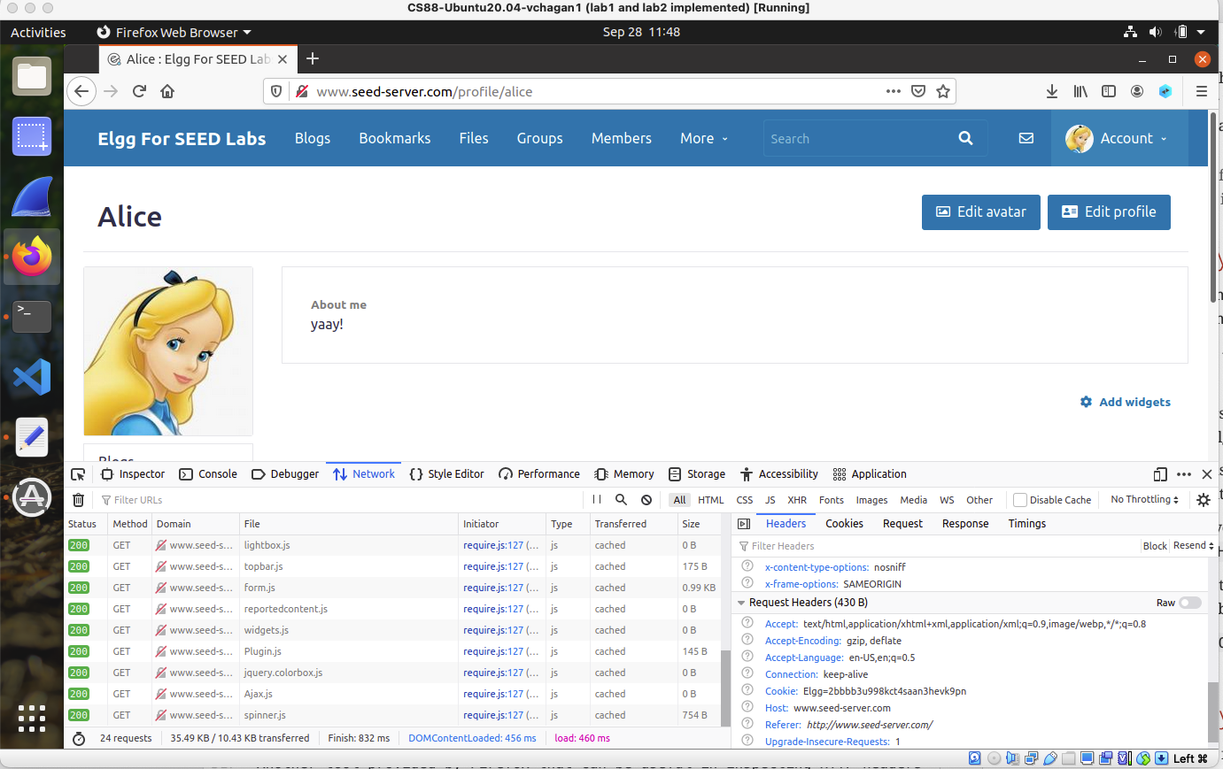 Figure showing the Elgg Social Networking Platform.700