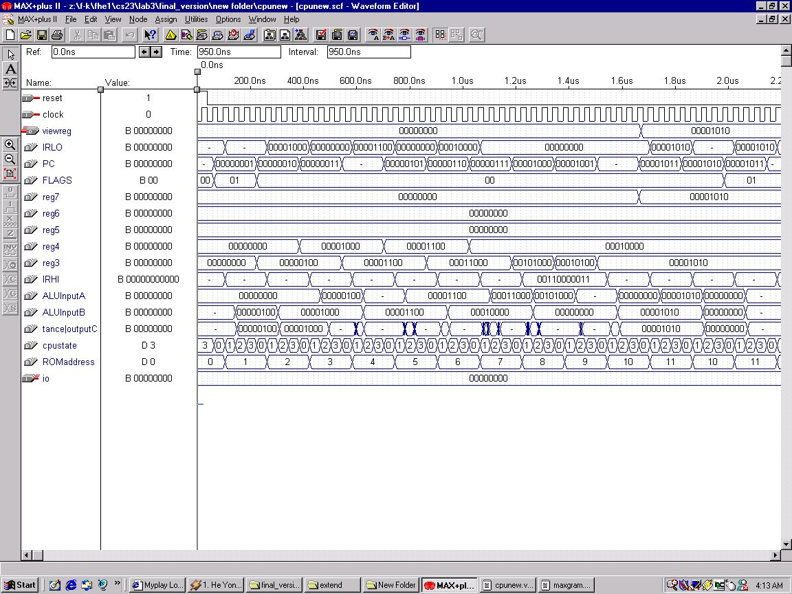 simulation of our lab experiment